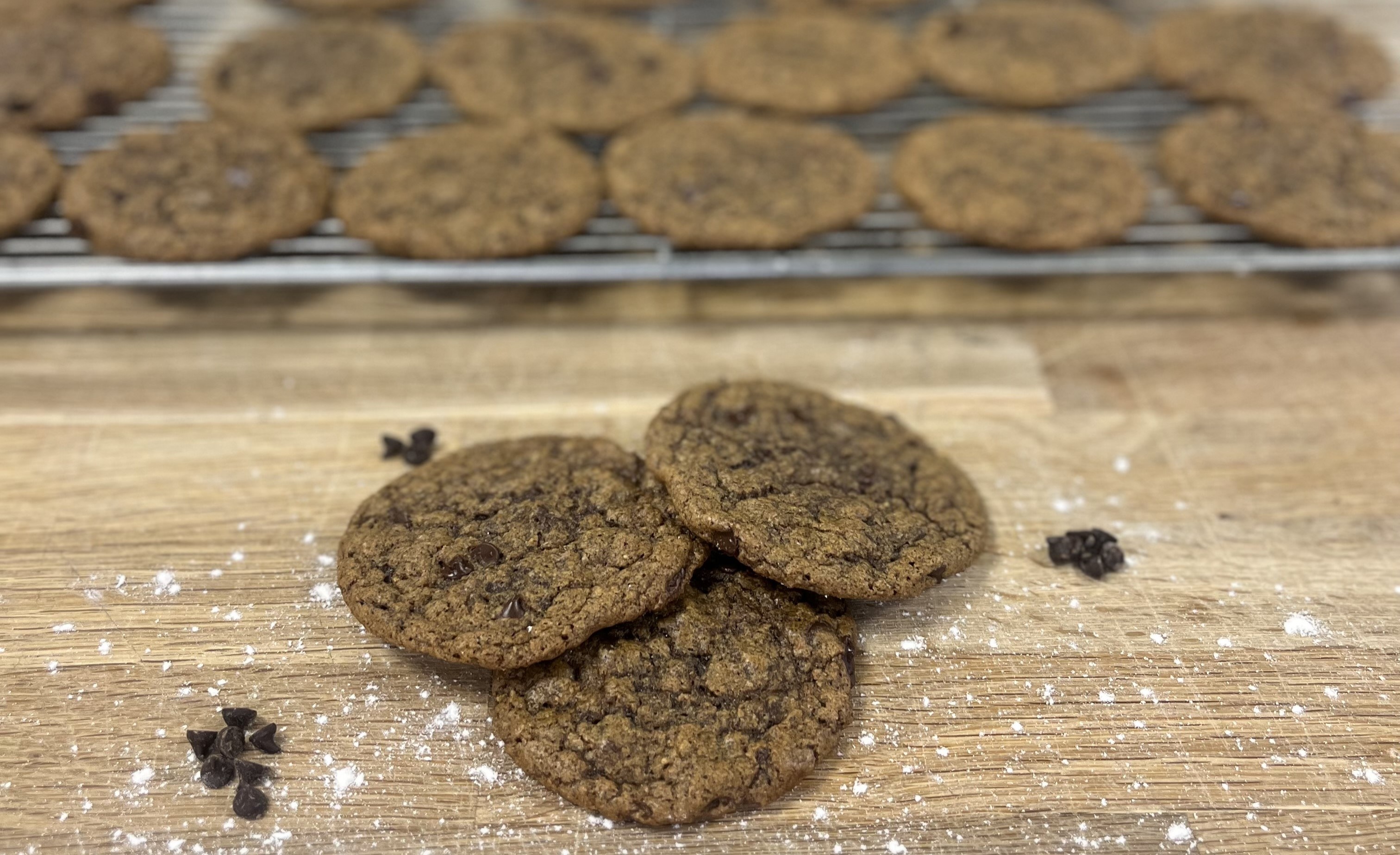 Reduced Waste Vegan Coffee and Chocolate Chip Cookies