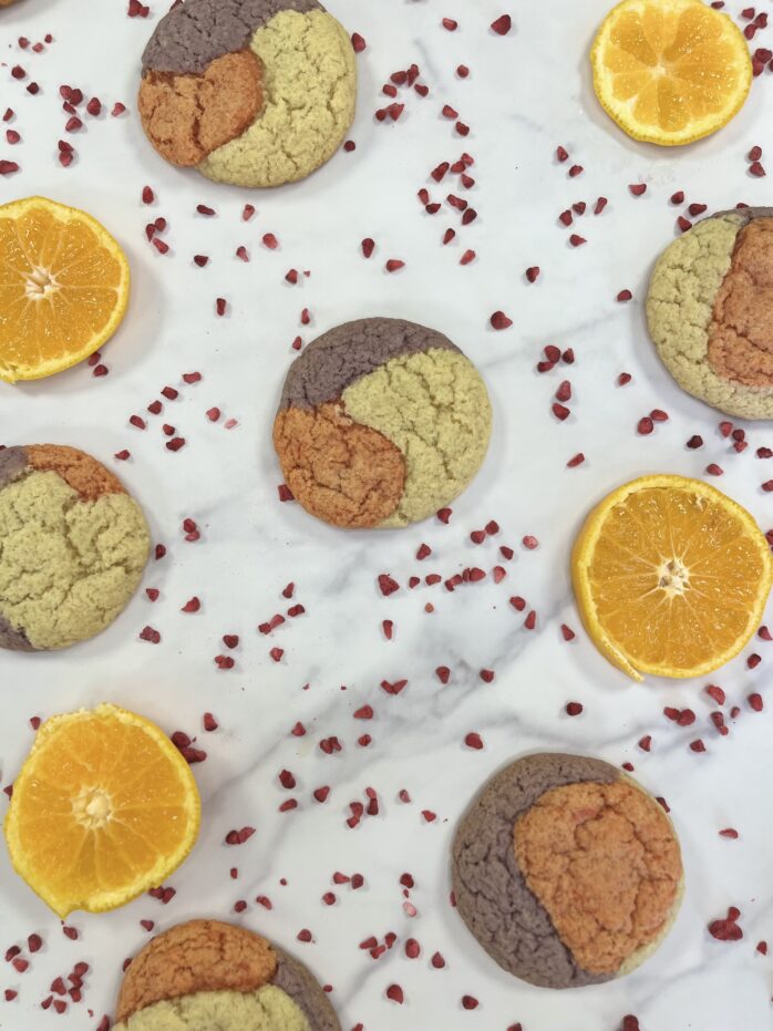 Orange Blossom, Raspberry and Lemon Cookies