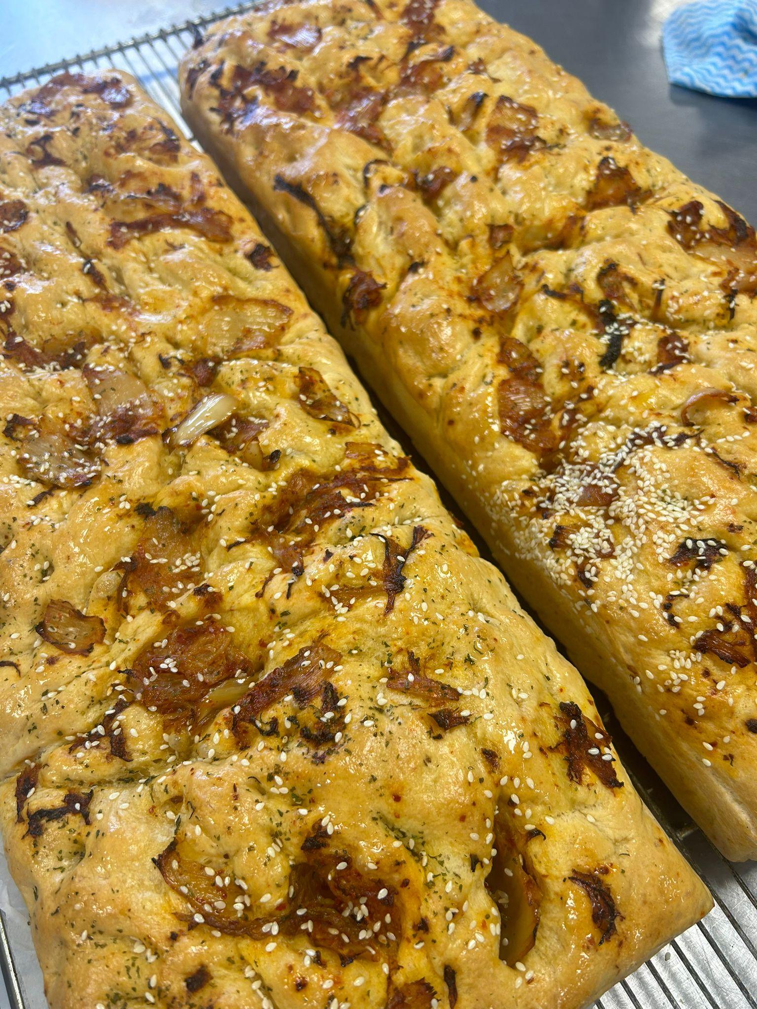 Miso and Kimchi Focaccia